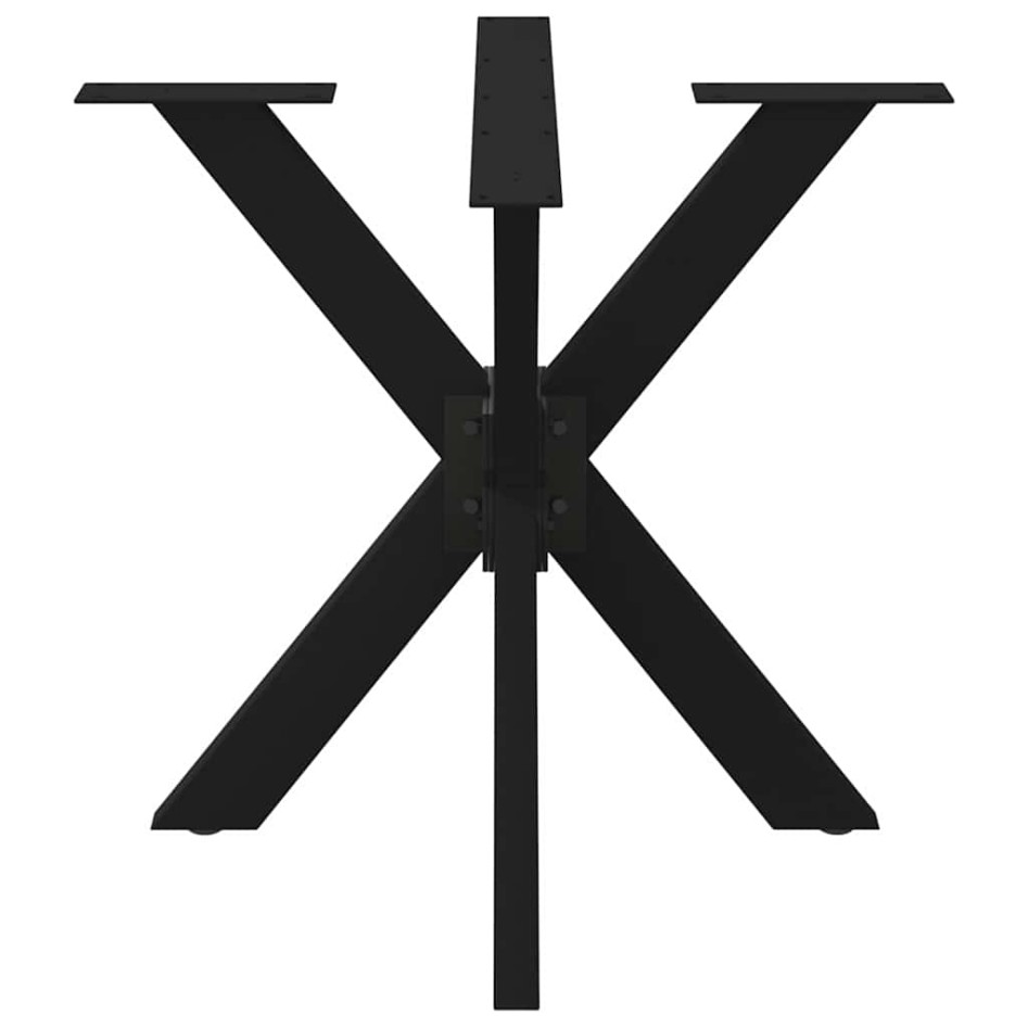 Pata de mesa comedor forma araña negra 85x85x(72-73) cm