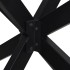 Pata de mesa comedor forma araña negra 85x85x(72-73) cm