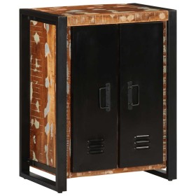 Aparador madera maciza reciclada multicolor 55x35x70