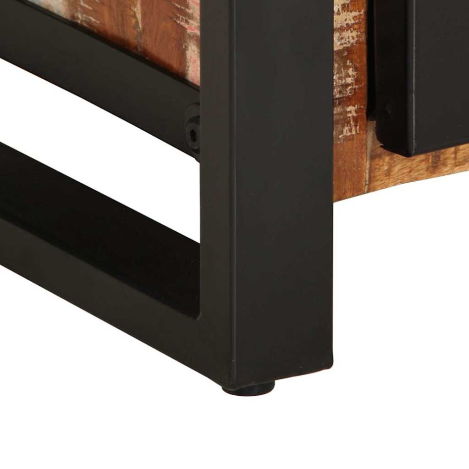 Aparador madera maciza reciclada multicolor 55x35x70