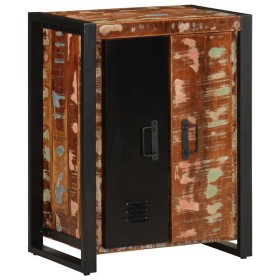 Aparador madera maciza reciclada multicolor 55x35x70