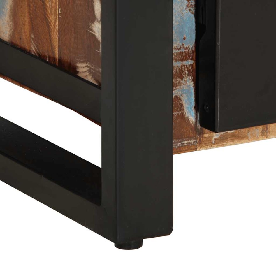 Aparador madera maciza reciclada multicolor 55x35x70