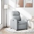 Sillón reclinable de tela gris