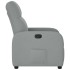 Sillón reclinable de tela gris