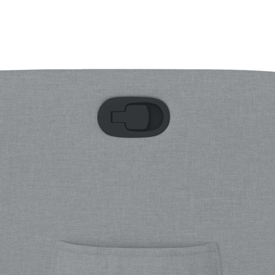 Sillón reclinable de tela gris