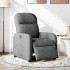 Sillón reclinable eléctrico de tela gris