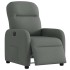 Sillón reclinable eléctrico de tela gris