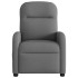 Sillón reclinable eléctrico de tela gris