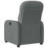 Sillón reclinable eléctrico de tela gris