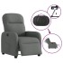 Sillón reclinable eléctrico de tela gris