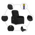 Sillón reclinable de masaje eléctrico tela