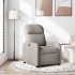 Sillón reclinable de tela gris