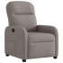 Sillón reclinable de tela gris