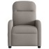 Sillón reclinable de tela gris