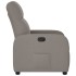 Sillón reclinable de tela gris
