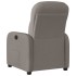 Sillón reclinable de tela gris
