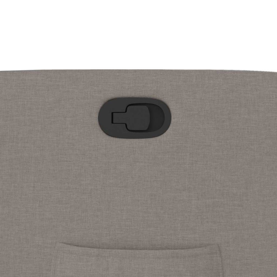 Sillón reclinable de tela gris