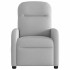 Sillón de masaje reclinable de tela gris