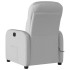 Sillón de masaje reclinable de tela gris