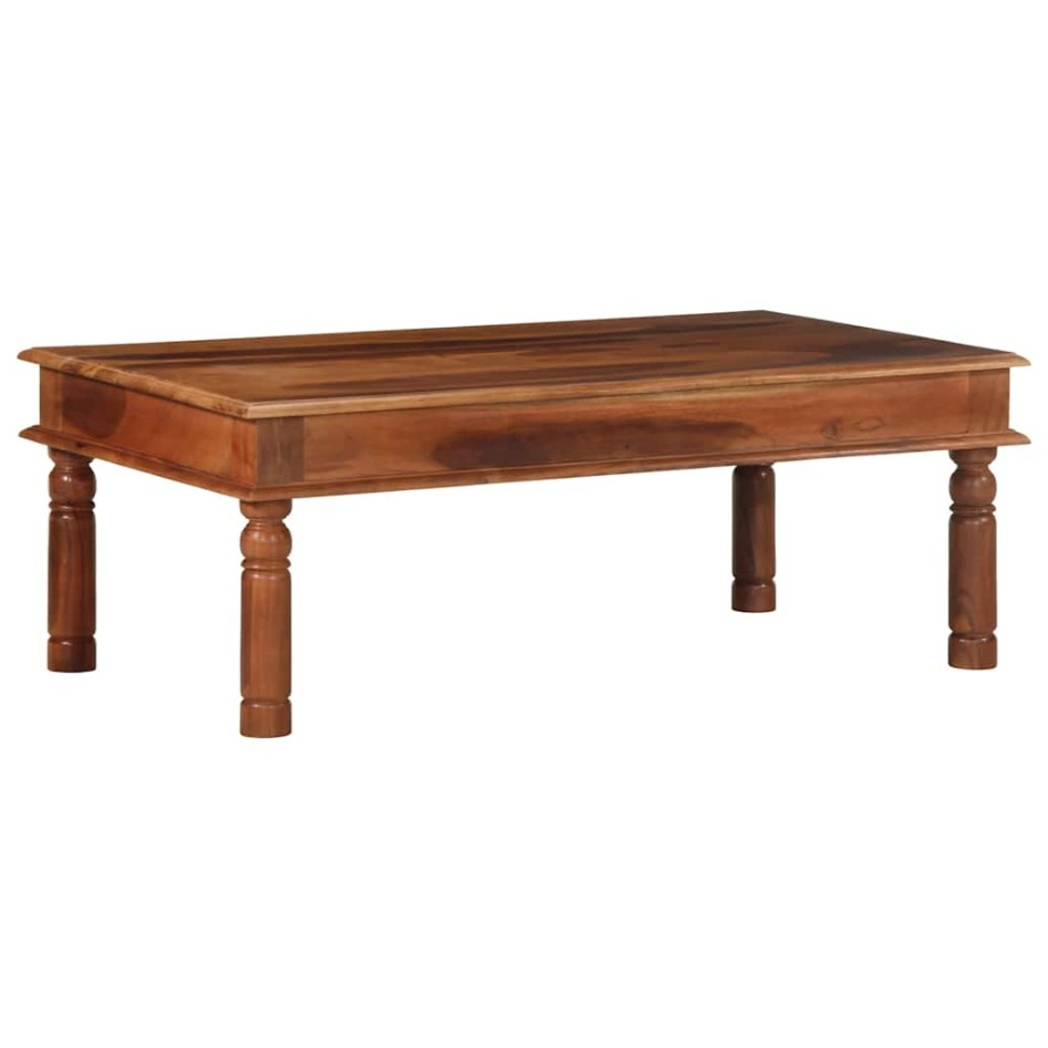 Mesa de centro de madera maciza 110x60x40 cm