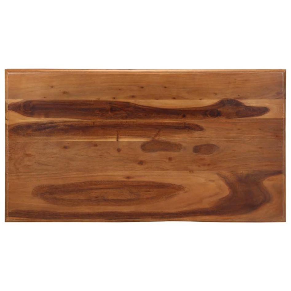 Mesa de centro de madera maciza 110x60x40 cm