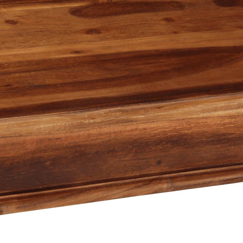 Mesa de centro de madera maciza 110x60x40 cm