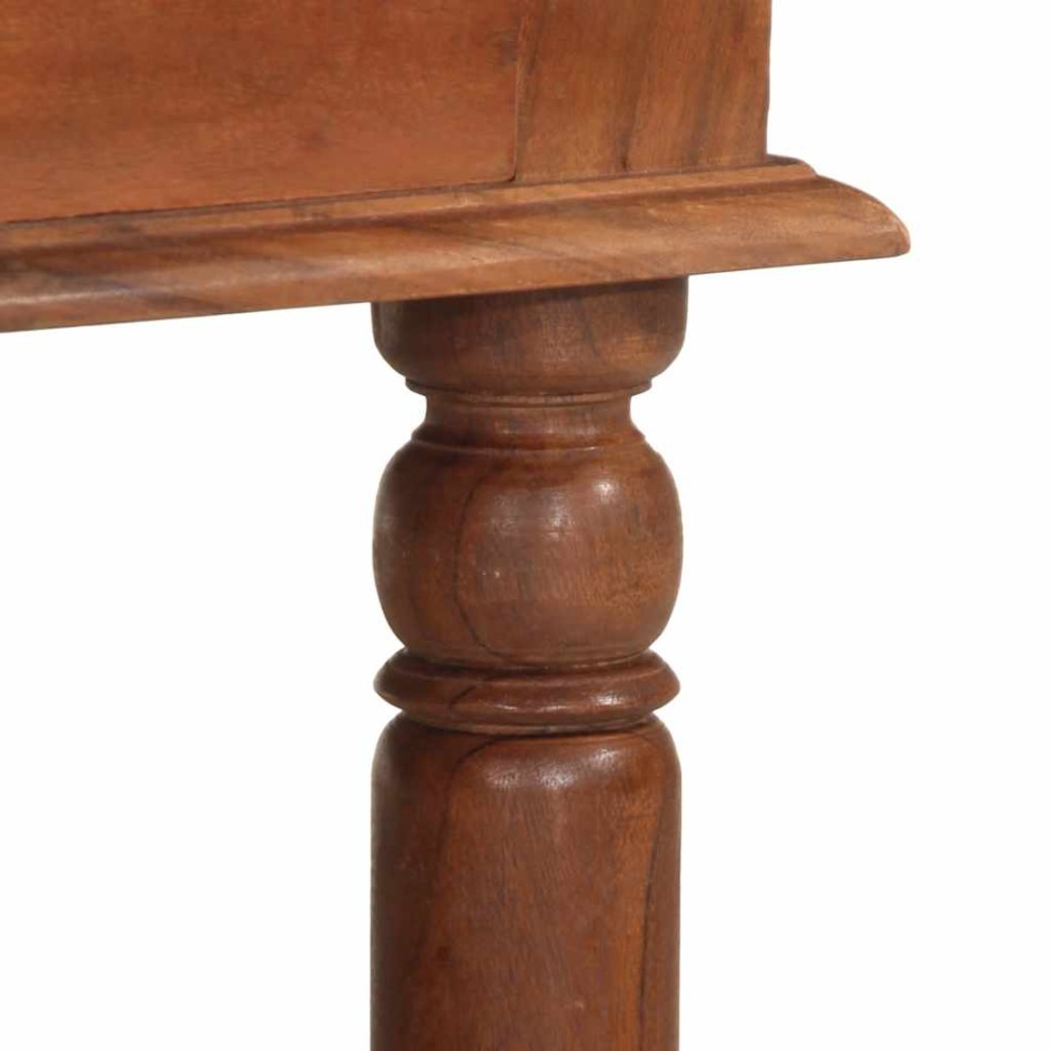 Mesa de centro de madera maciza 110x60x40 cm