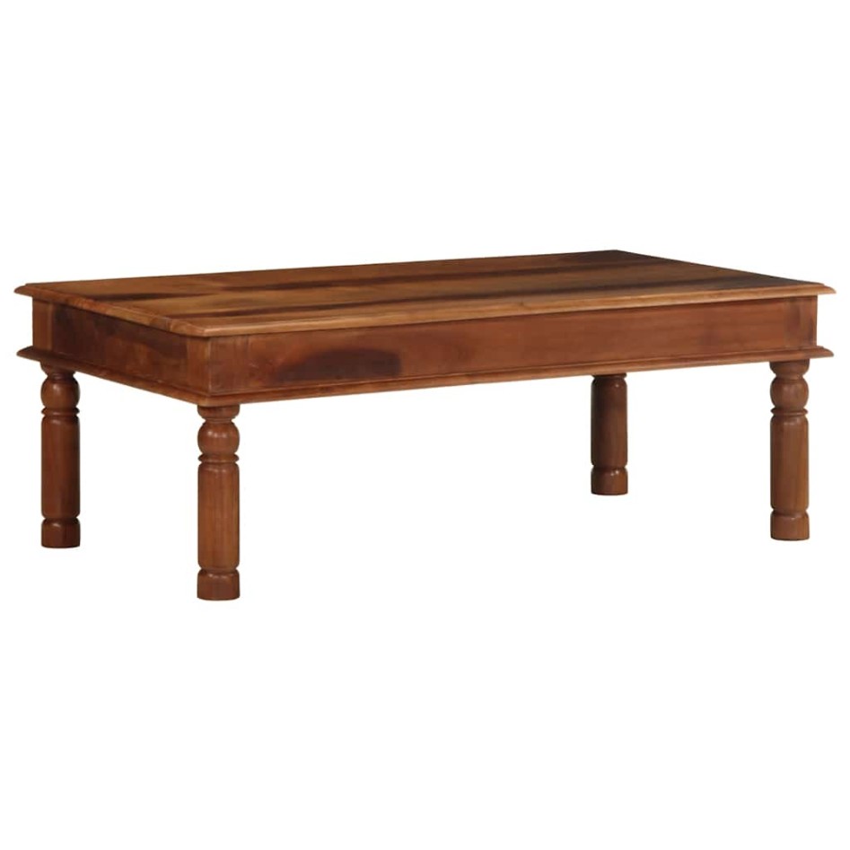 Mesa de centro de madera maciza 110x60x40 cm