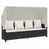 Set de muebles de jardín 5 pzas y cojines ratán sintético
