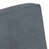 Banco de terciopelo gris oscuro 110x74x84