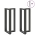 Patas de mesa bar forma T 2 uds acero antracita