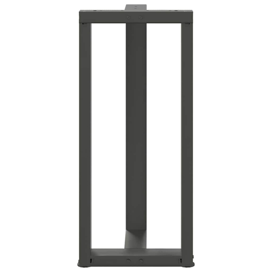 Patas de mesa bar forma T 2 uds acero antracita