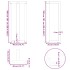Patas de mesa bar forma T 2 uds acero negro 40x35x(100-101)