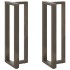 Patas mesa bar forma T 2 uds acero natural 40x35x(110-111)