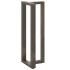 Patas mesa bar forma T 2 uds acero natural 40x35x(110-111)