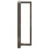 Patas mesa bar forma T 2 uds acero natural 40x35x(110-111)