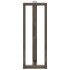 Patas mesa bar forma T 2 uds acero natural 40x35x(110-111)