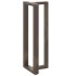 Patas mesa bar forma T 2 uds acero natural 50x35x(110-111)