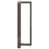 Patas mesa bar forma T 2 uds acero natural 50x35x(110-111)