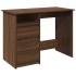 Escritorio de madera de ingeniería marrón roble 102x50x75