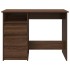 Escritorio de madera de ingeniería marrón roble 102x50x75