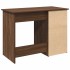 Escritorio de madera de ingeniería marrón roble 102x50x75