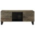 Mesa de centro madera maciza de mango negra 100x54x40