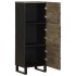 Aparador alto madera maciza de mango negro 40x33x110