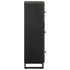 Aparador alto madera maciza de mango negro 40x33x110
