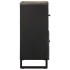 Aparador negro 80x33x75 cm madera maciza