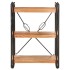 Estantería de 3 niveles de madera maciza de acacia 60x30x80