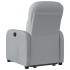 Sillón reclinable elevable de tela gris