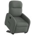 Sillón eléctrico reclinable elevable de tela gris