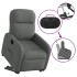 Sillón eléctrico reclinable elevable de tela gris
